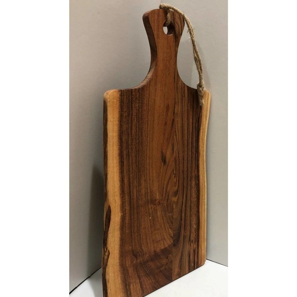 Stunning Custom Laser Engraved Acacia Cutting Board and living edge - Picture 3 of 3